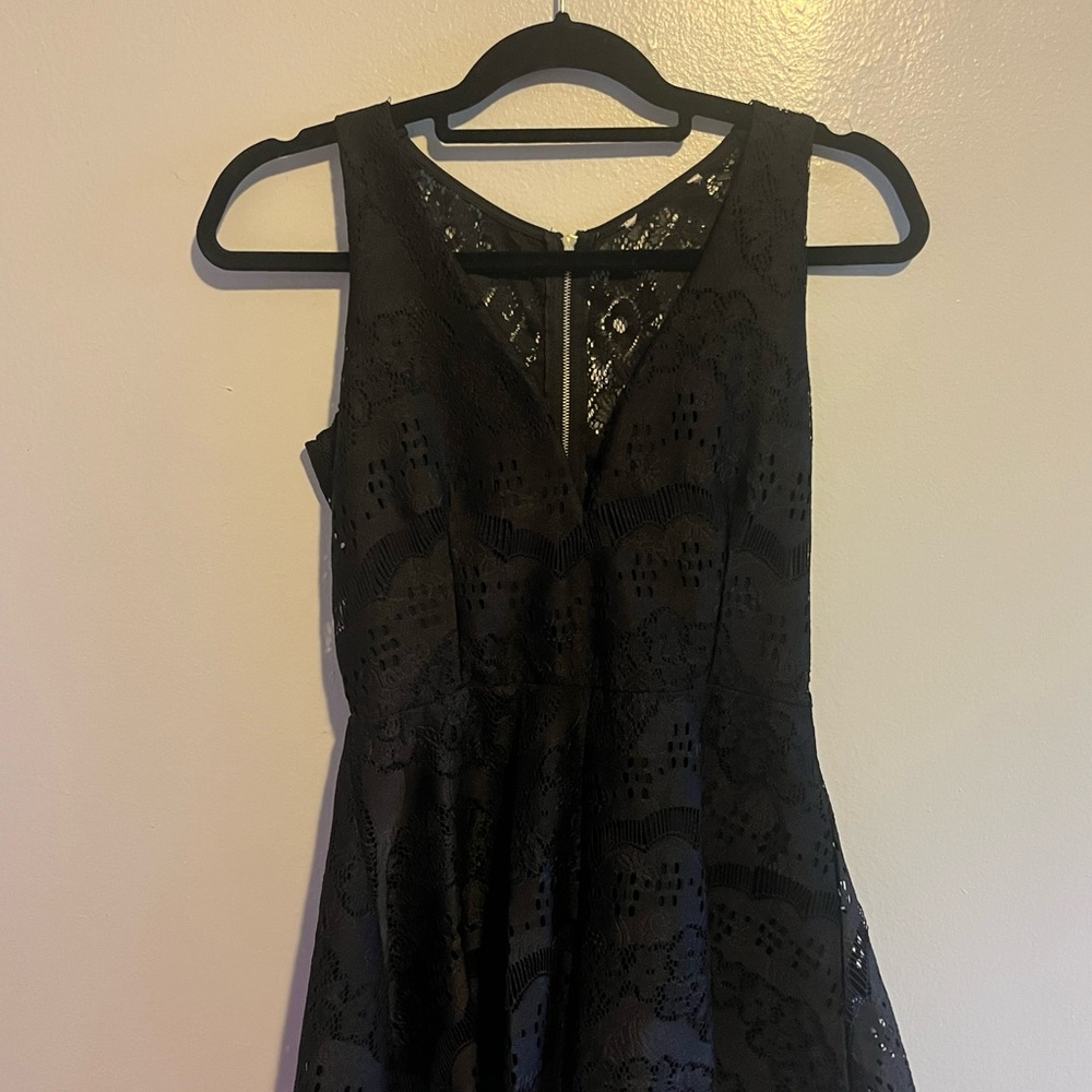 Elegant Black Lace Dress